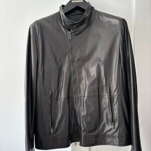 Giorgio Armani Mainline Black Leather Jacket